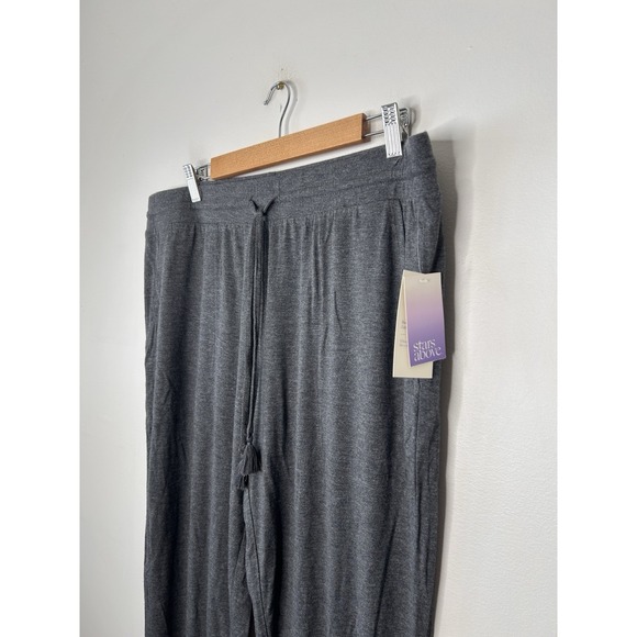 Stars Above Women's Gray Lounge Sleep Jogger Pants Soft Cozy Comfy Size XL New - Picture 4 of 9